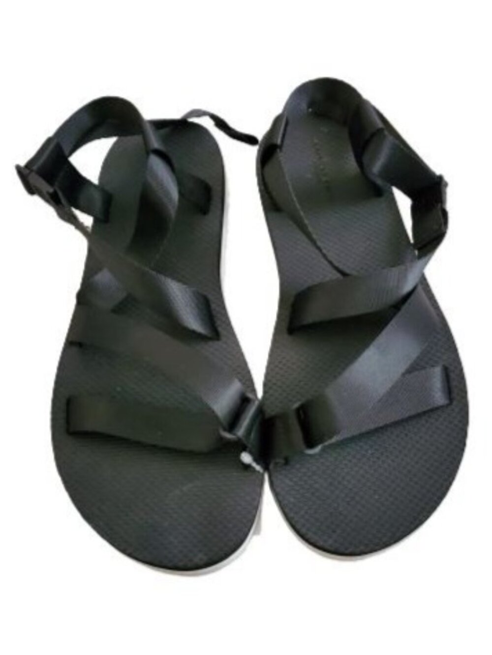 AMERICAN EAGLE OUTFITTERS Unisex Black Back Ankle Strap Sandals Size 9 NWOT - Picture 3 of 11